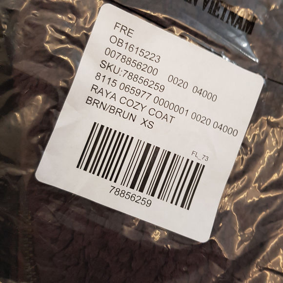 Free People Raya Cozy Coat Jacket XS UK 6 Brown Teddy Fleece Relaxed Fit BN - Picture 10 of 10